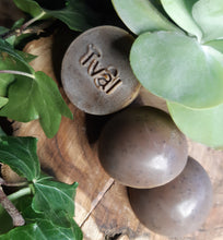 Load image into Gallery viewer, Eco Soap Dish &amp; Organic Soap Bar Bundle - white dish with Guest size Rosemary &amp; Cacao bar
