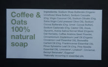 Load image into Gallery viewer, Coffee &amp; Oats Organic Guest size soap
